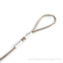 Stainless steel fork cable clamp with lock